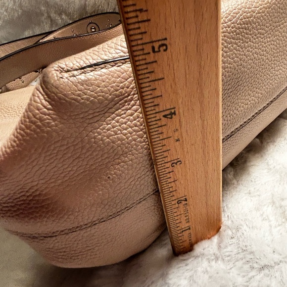 Kate Spade Warm Beige Larchmont Ave. Mini Layla Studded Purse Satchel Crossbody - Picture 9 of 12